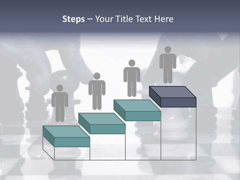 Two Players Facing Off On The Chess Board PowerPoint Template