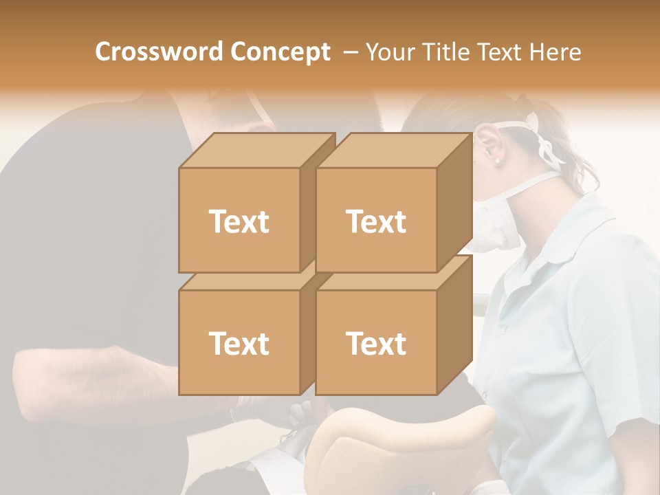 Young Female Patient Takes A Dental Attendance In The Dentist's Office. PowerPoint Template