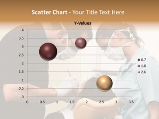 Young Female Patient Takes A Dental Attendance In The Dentist's Office. PowerPoint Template