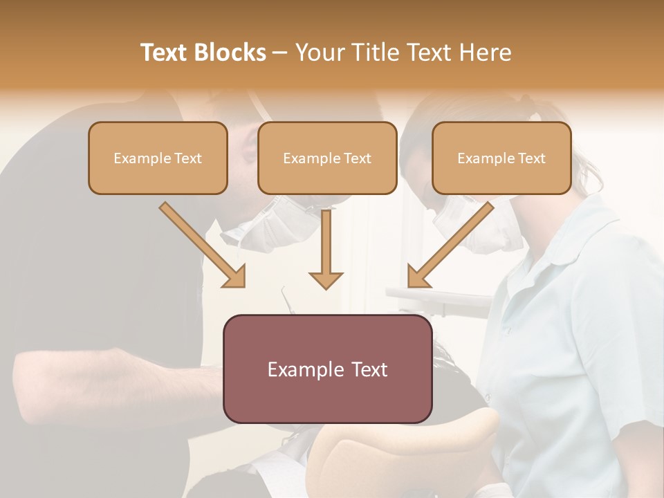 Young Female Patient Takes A Dental Attendance In The Dentist's Office. PowerPoint Template