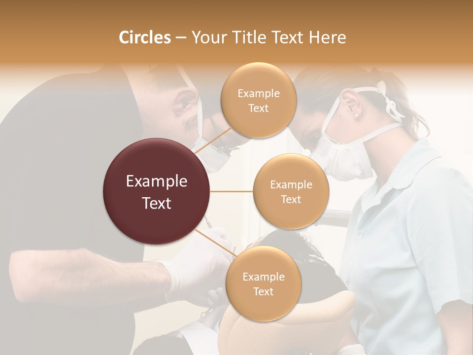 Young Female Patient Takes A Dental Attendance In The Dentist's Office. PowerPoint Template