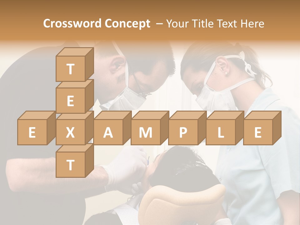 Young Female Patient Takes A Dental Attendance In The Dentist's Office. PowerPoint Template