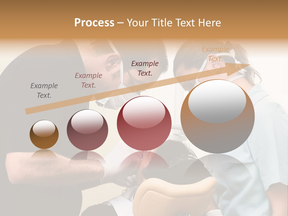Young Female Patient Takes A Dental Attendance In The Dentist's Office. PowerPoint Template