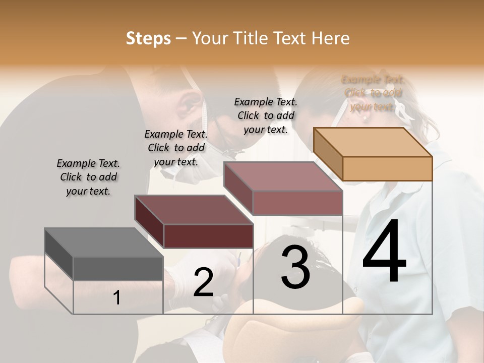 Young Female Patient Takes A Dental Attendance In The Dentist's Office. PowerPoint Template