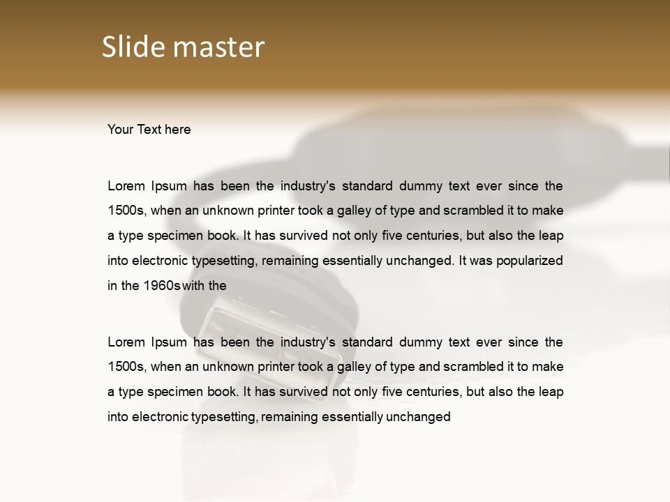 Close Up Of Computer Cables On A White Background PowerPoint Template