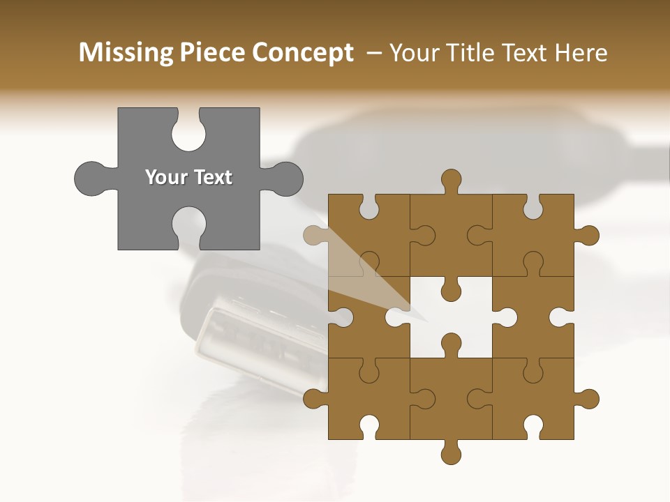 Close Up Of Computer Cables On A White Background PowerPoint Template