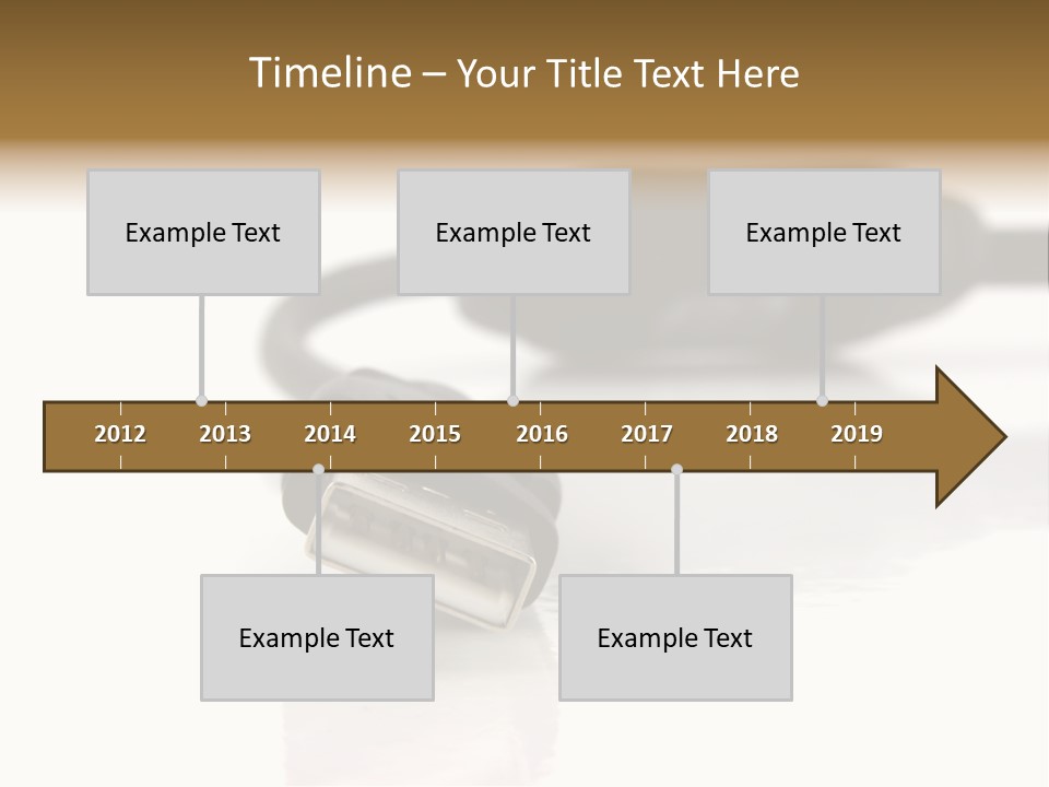 Close Up Of Computer Cables On A White Background PowerPoint Template
