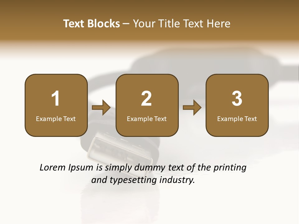 Close Up Of Computer Cables On A White Background PowerPoint Template