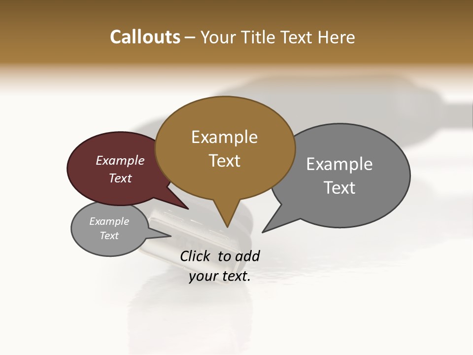 Close Up Of Computer Cables On A White Background PowerPoint Template