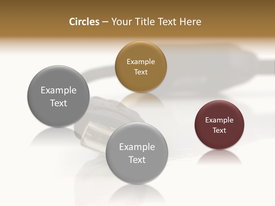 Close Up Of Computer Cables On A White Background PowerPoint Template