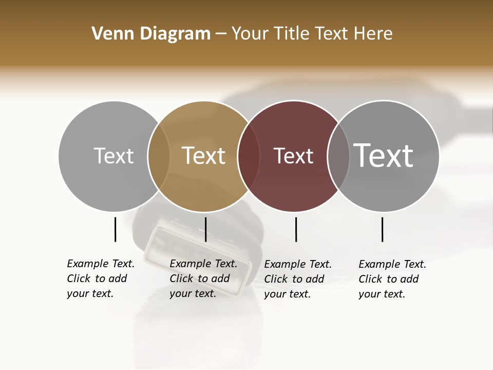Close Up Of Computer Cables On A White Background PowerPoint Template