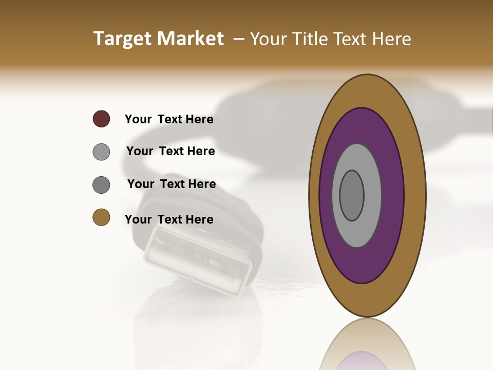 Close Up Of Computer Cables On A White Background PowerPoint Template