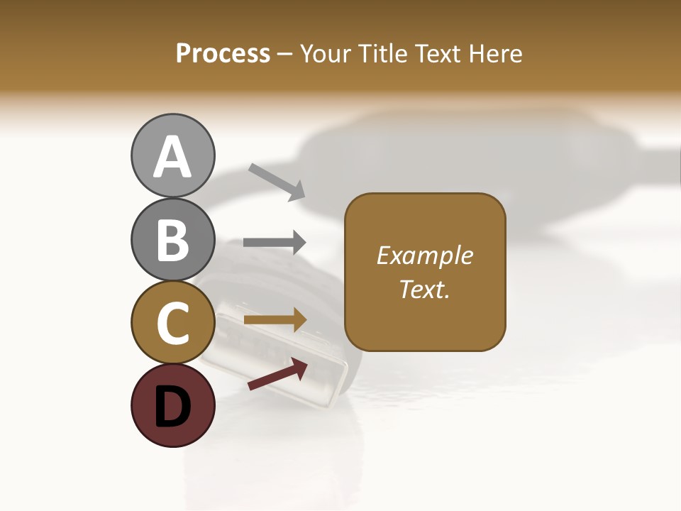 Close Up Of Computer Cables On A White Background PowerPoint Template