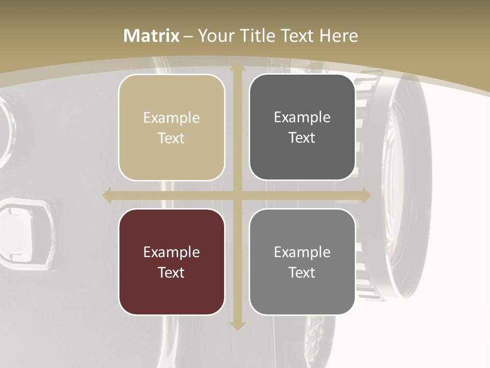 Old 8Mm Film Camera Isolated On White PowerPoint Template