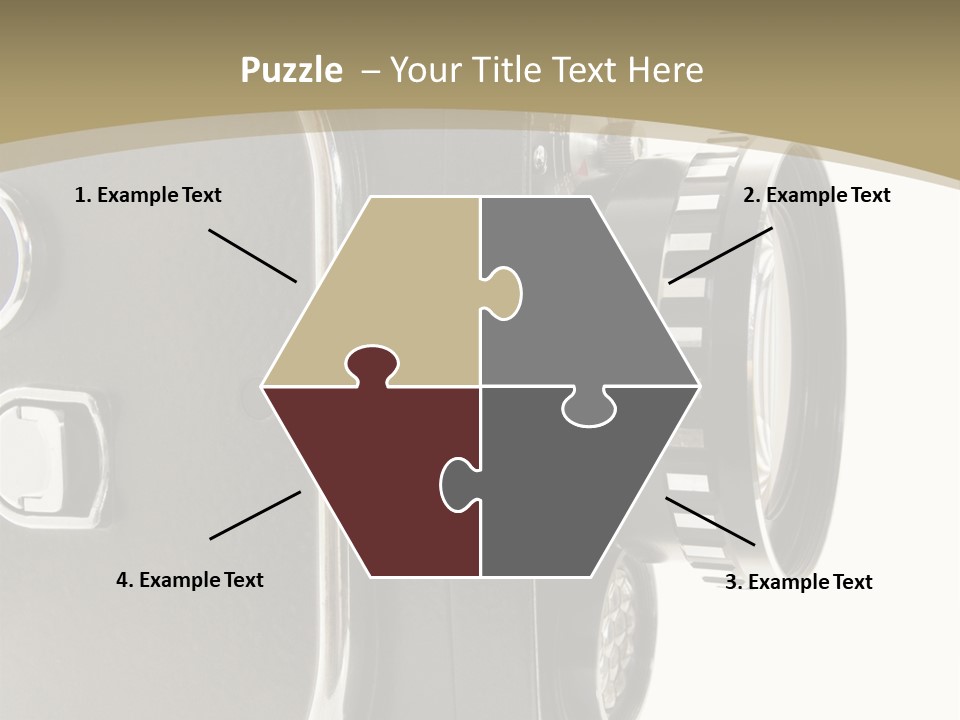 Old 8Mm Film Camera Isolated On White PowerPoint Template