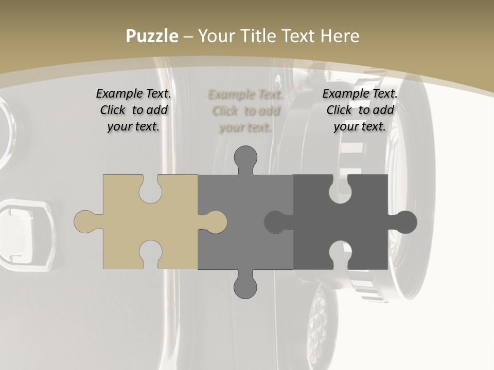 Old 8Mm Film Camera Isolated On White PowerPoint Template