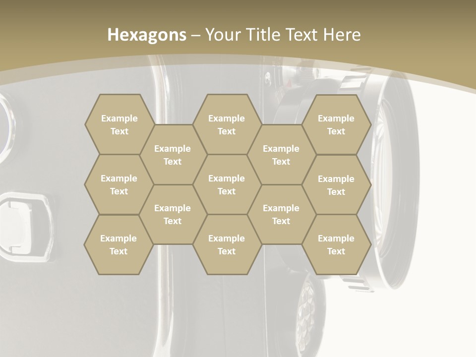 Old 8Mm Film Camera Isolated On White PowerPoint Template