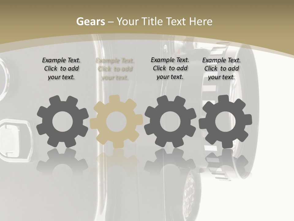 Old 8Mm Film Camera Isolated On White PowerPoint Template