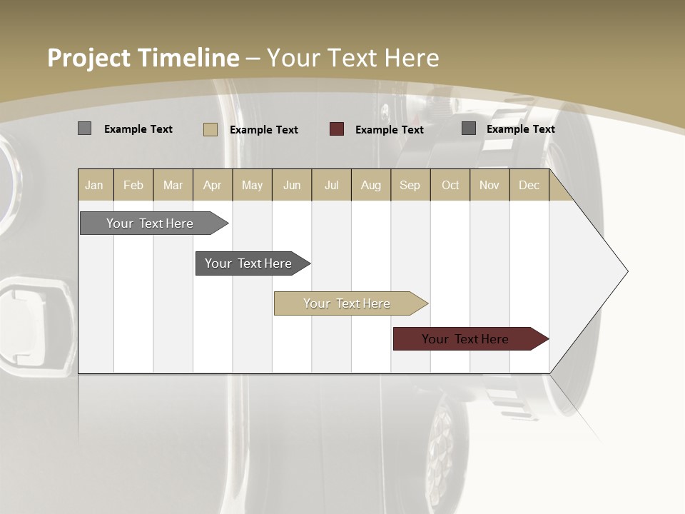 Old 8Mm Film Camera Isolated On White PowerPoint Template