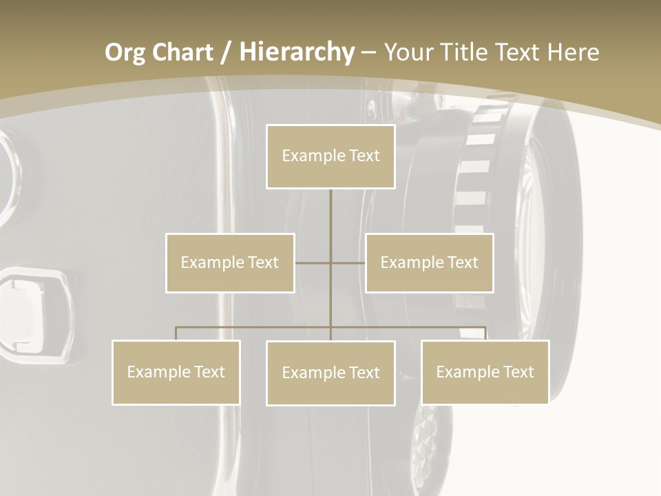 Old 8Mm Film Camera Isolated On White PowerPoint Template