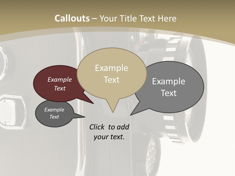 Old 8Mm Film Camera Isolated On White PowerPoint Template