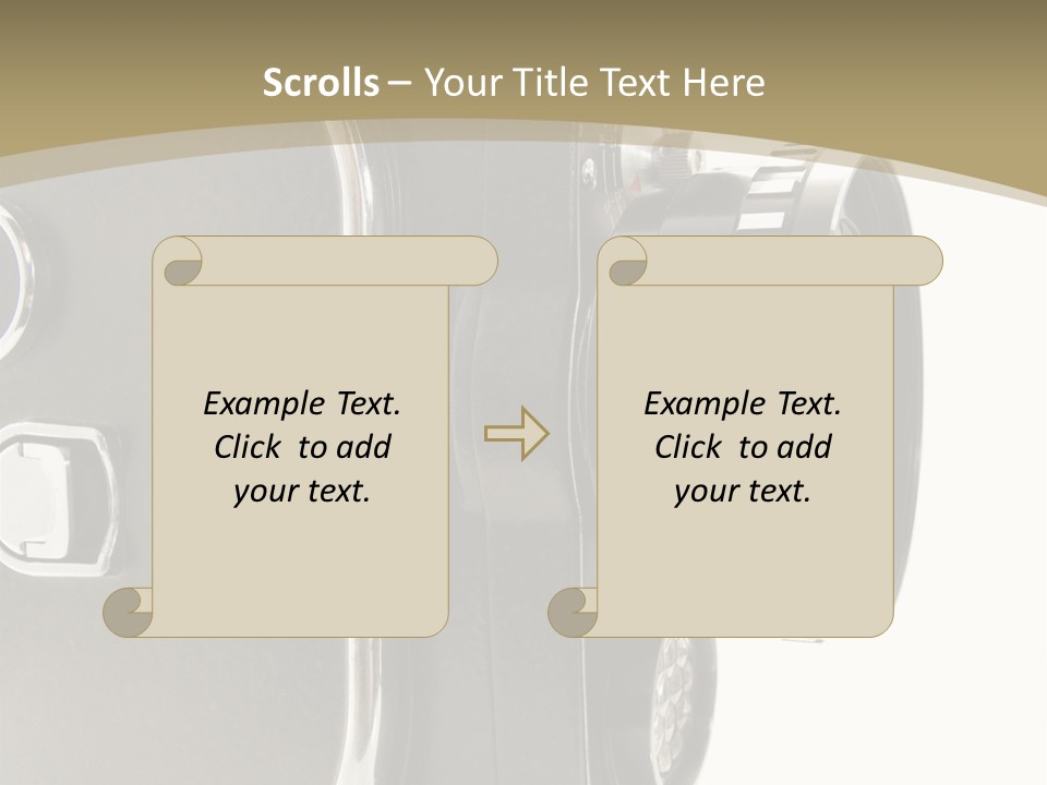 Old 8Mm Film Camera Isolated On White PowerPoint Template