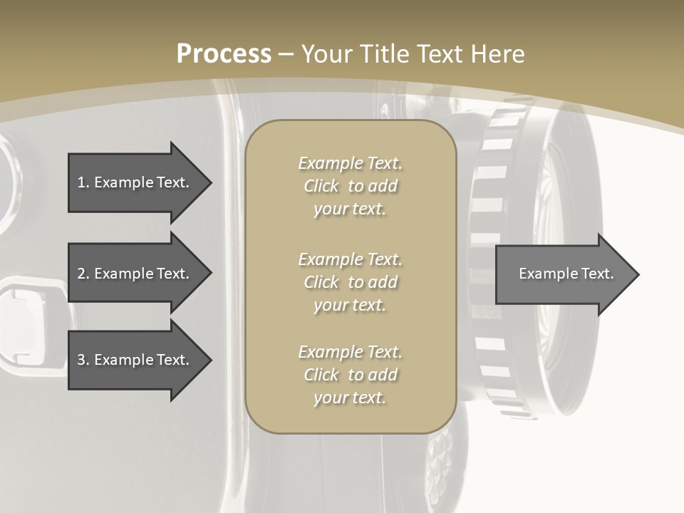 Old 8Mm Film Camera Isolated On White PowerPoint Template
