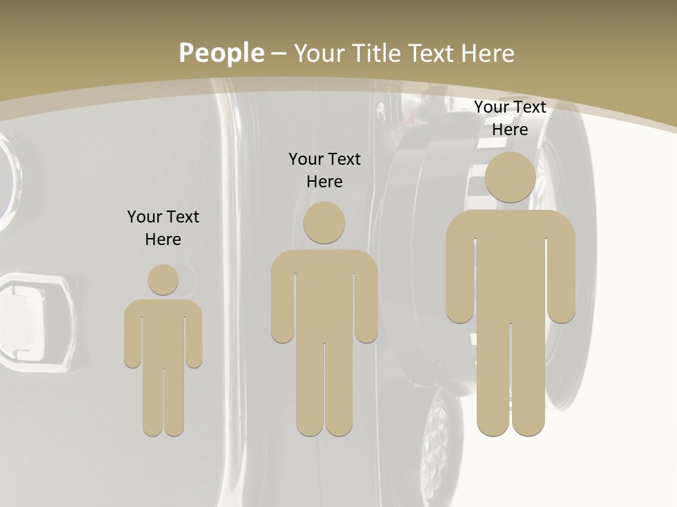 Old 8Mm Film Camera Isolated On White PowerPoint Template