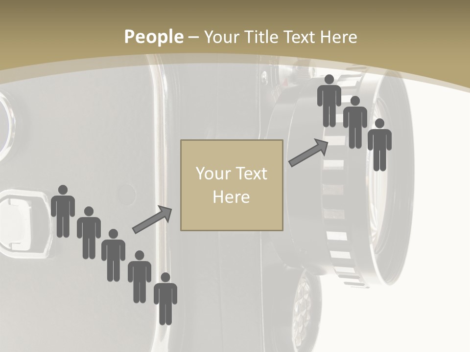 Old 8Mm Film Camera Isolated On White PowerPoint Template