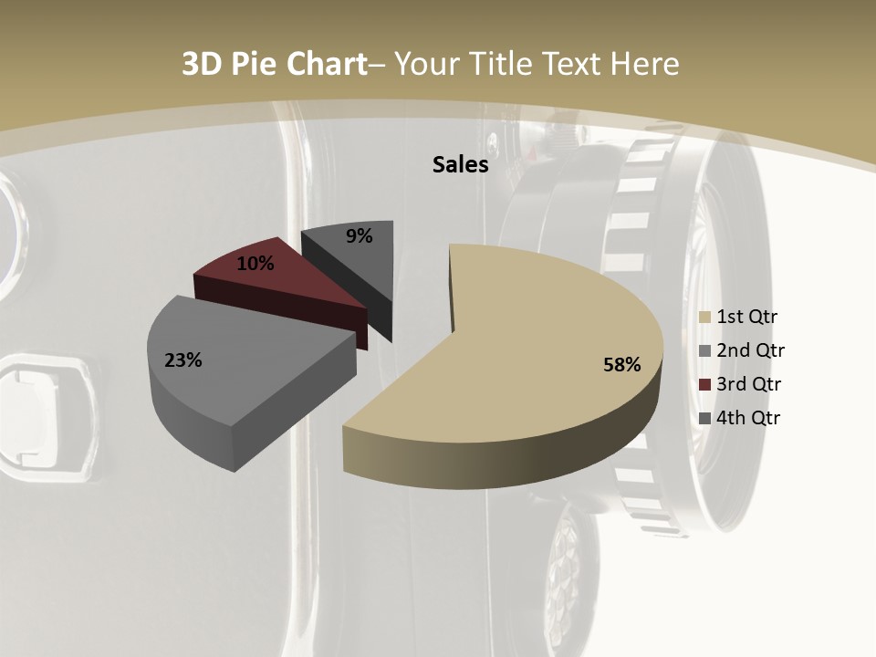 Old 8Mm Film Camera Isolated On White PowerPoint Template