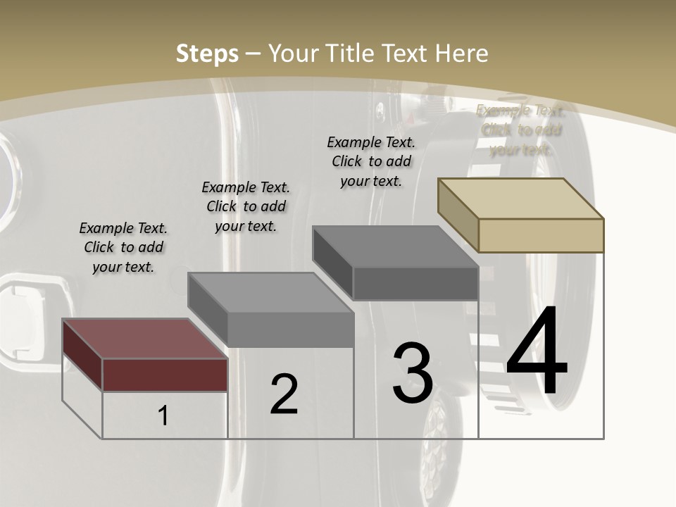 Old 8Mm Film Camera Isolated On White PowerPoint Template