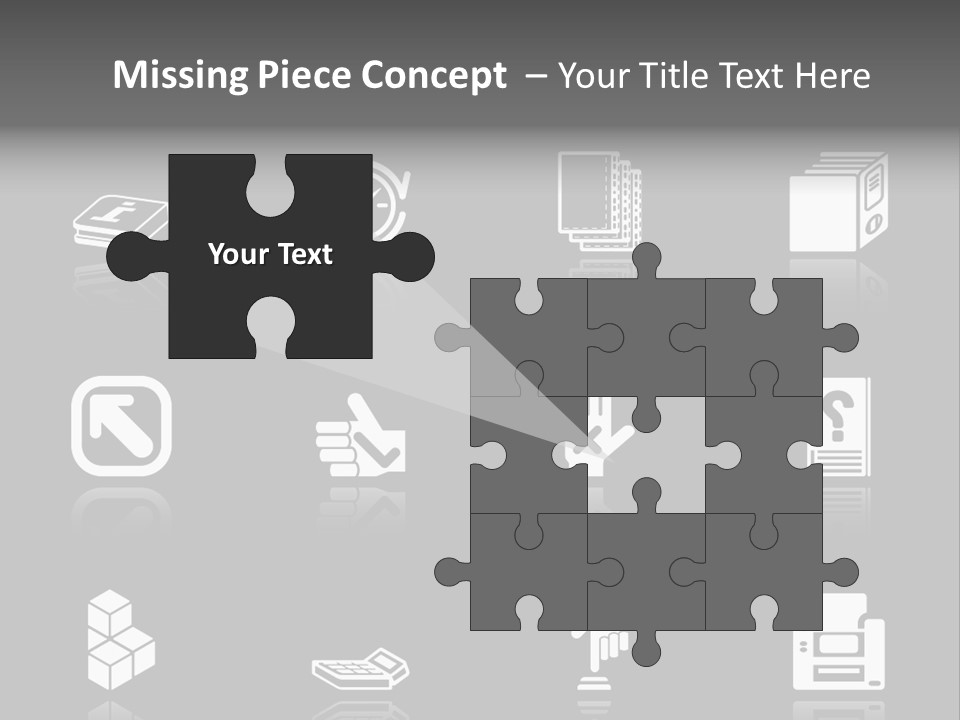 Applications Icon Series Set. An Icon Series Set For Computer Applications. Raster Version PowerPoint Template