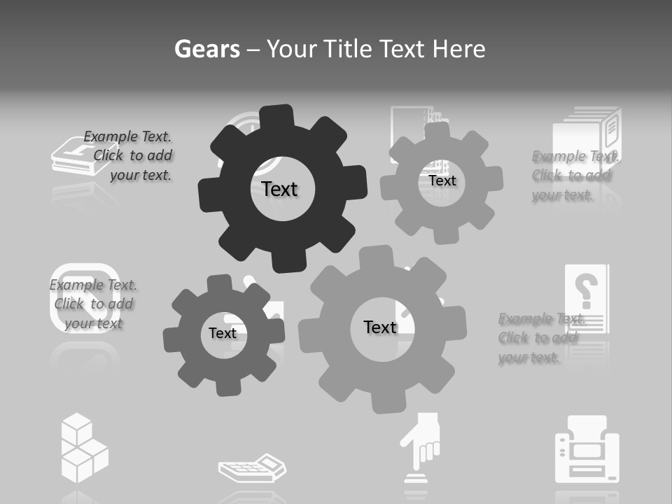 Applications Icon Series Set. An Icon Series Set For Computer Applications. Raster Version PowerPoint Template