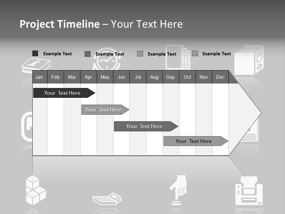 Applications Icon Series Set. An Icon Series Set For Computer Applications. Raster Version PowerPoint Template