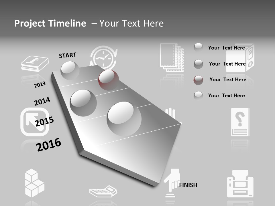 Applications Icon Series Set. An Icon Series Set For Computer Applications. Raster Version PowerPoint Template