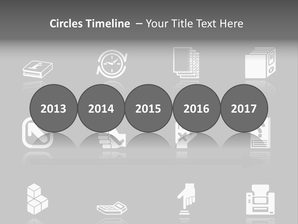 Applications Icon Series Set. An Icon Series Set For Computer Applications. Raster Version PowerPoint Template