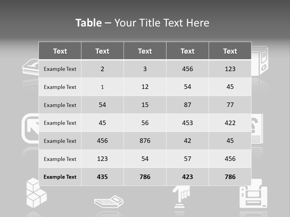 Applications Icon Series Set. An Icon Series Set For Computer Applications. Raster Version PowerPoint Template