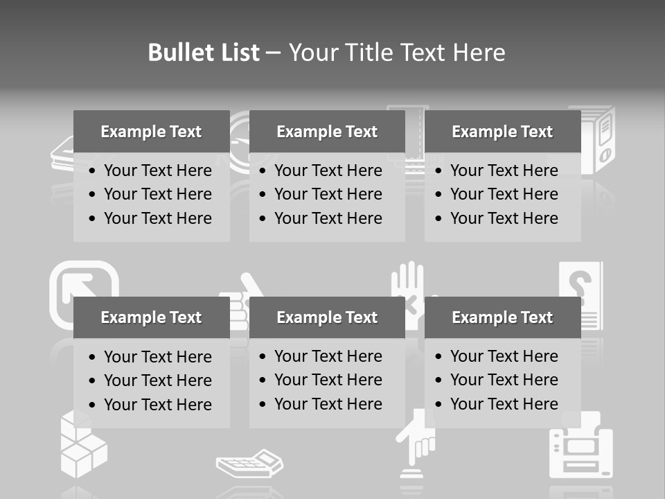 Applications Icon Series Set. An Icon Series Set For Computer Applications. Raster Version PowerPoint Template