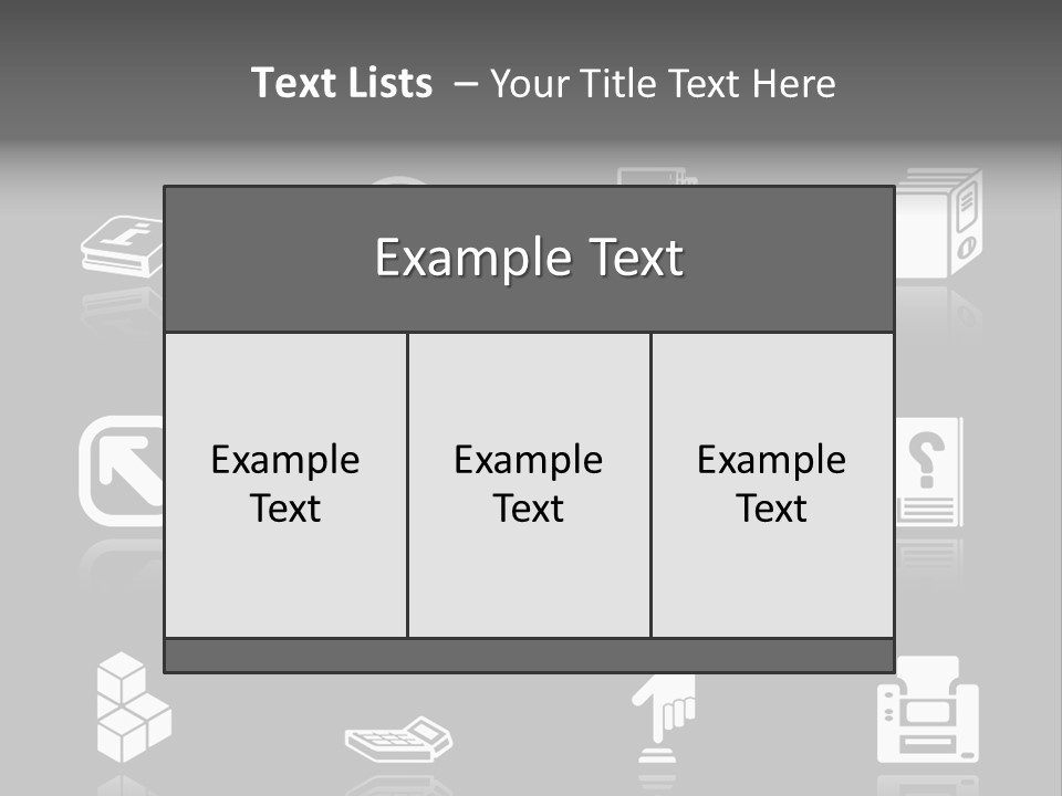Applications Icon Series Set. An Icon Series Set For Computer Applications. Raster Version PowerPoint Template