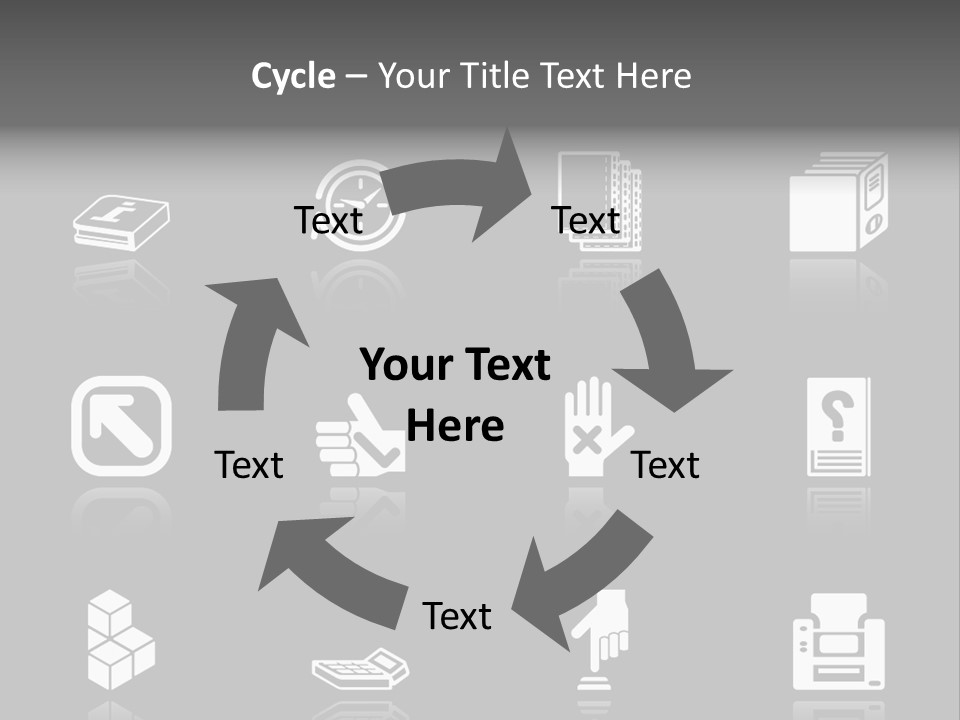 Applications Icon Series Set. An Icon Series Set For Computer Applications. Raster Version PowerPoint Template