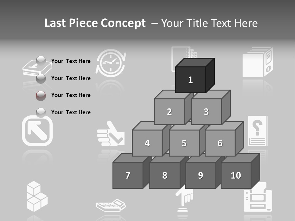 Applications Icon Series Set. An Icon Series Set For Computer Applications. Raster Version PowerPoint Template