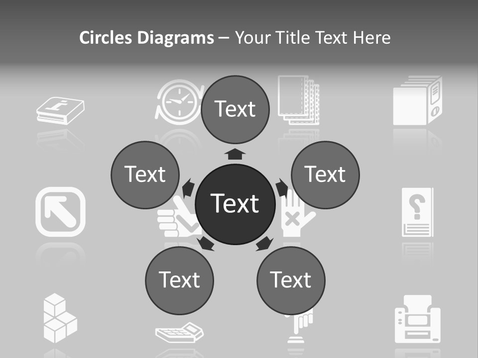 Applications Icon Series Set. An Icon Series Set For Computer Applications. Raster Version PowerPoint Template