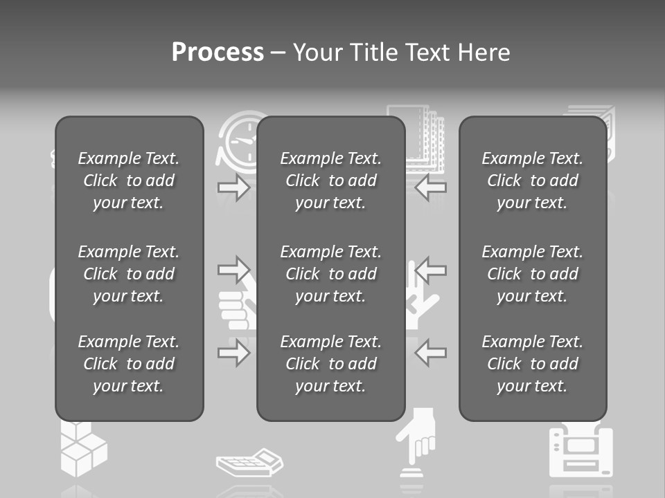 Applications Icon Series Set. An Icon Series Set For Computer Applications. Raster Version PowerPoint Template
