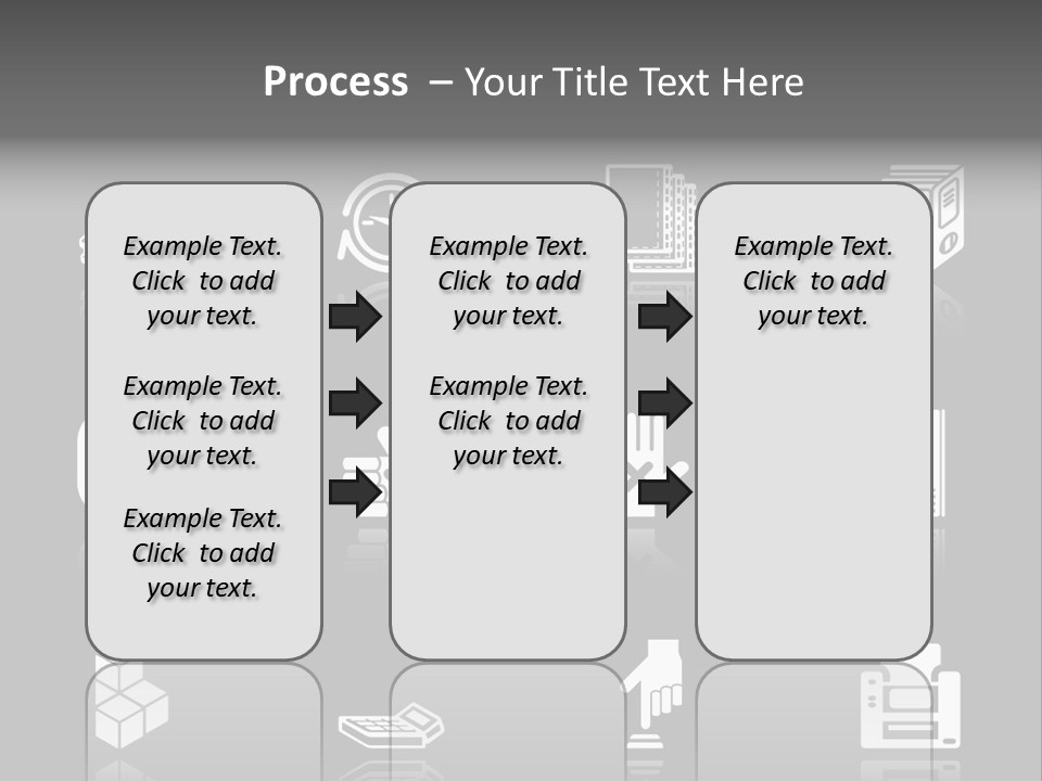 Applications Icon Series Set. An Icon Series Set For Computer Applications. Raster Version PowerPoint Template