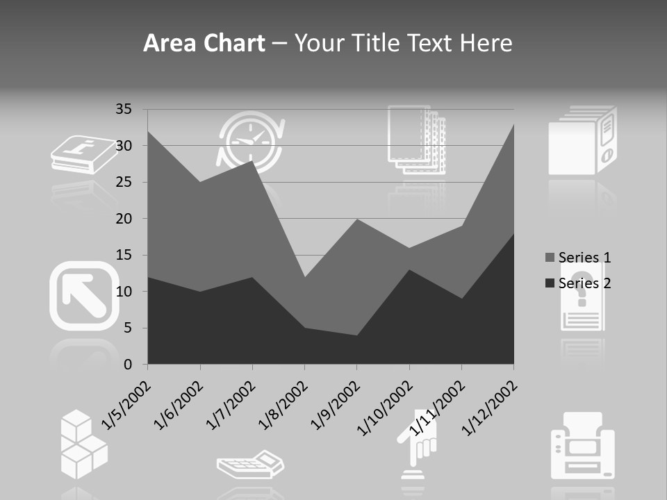 Applications Icon Series Set. An Icon Series Set For Computer Applications. Raster Version PowerPoint Template