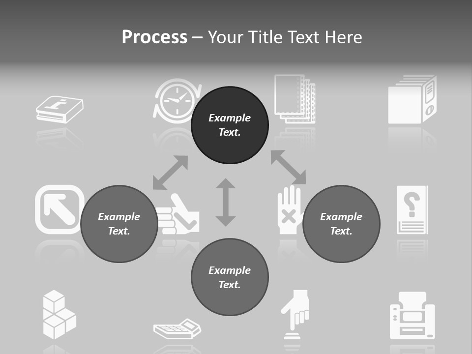 Applications Icon Series Set. An Icon Series Set For Computer Applications. Raster Version PowerPoint Template