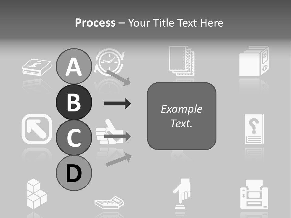 Applications Icon Series Set. An Icon Series Set For Computer Applications. Raster Version PowerPoint Template