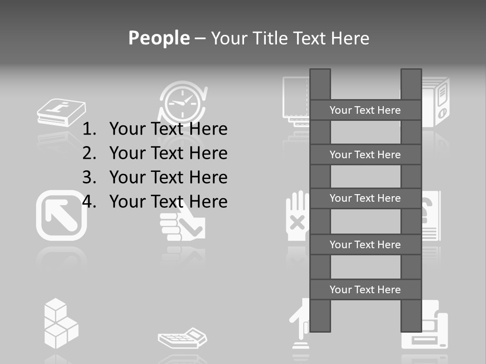 Applications Icon Series Set. An Icon Series Set For Computer Applications. Raster Version PowerPoint Template