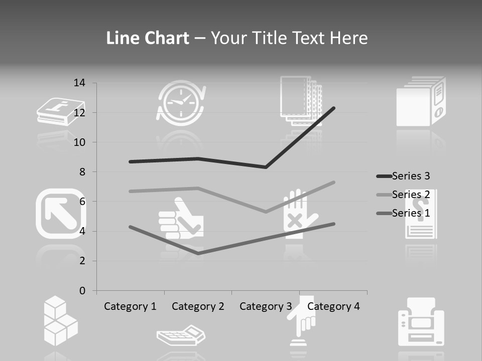 Applications Icon Series Set. An Icon Series Set For Computer Applications. Raster Version PowerPoint Template