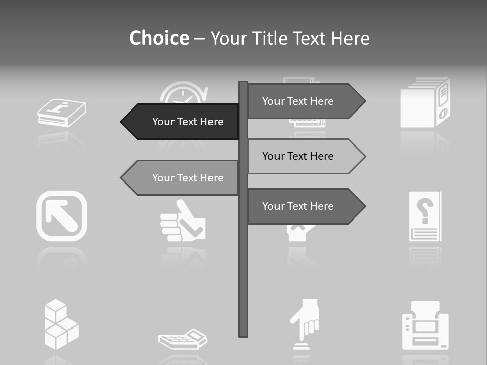 Applications Icon Series Set. An Icon Series Set For Computer Applications. Raster Version PowerPoint Template
